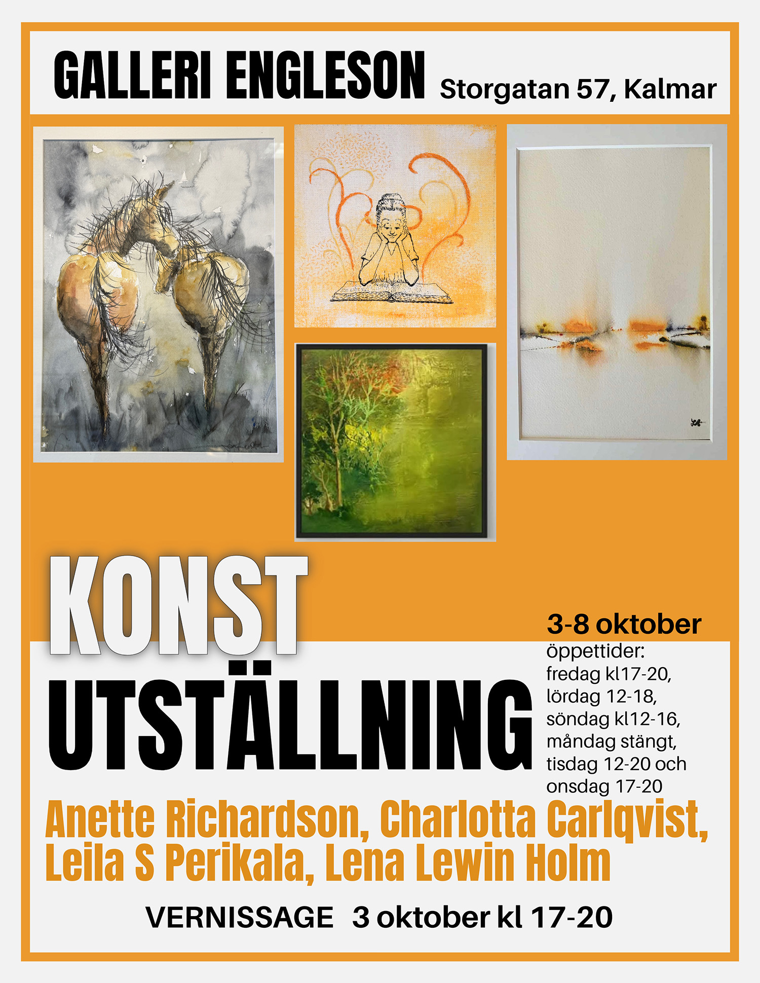 Foto på Galleri Kårehamn, Öland. 