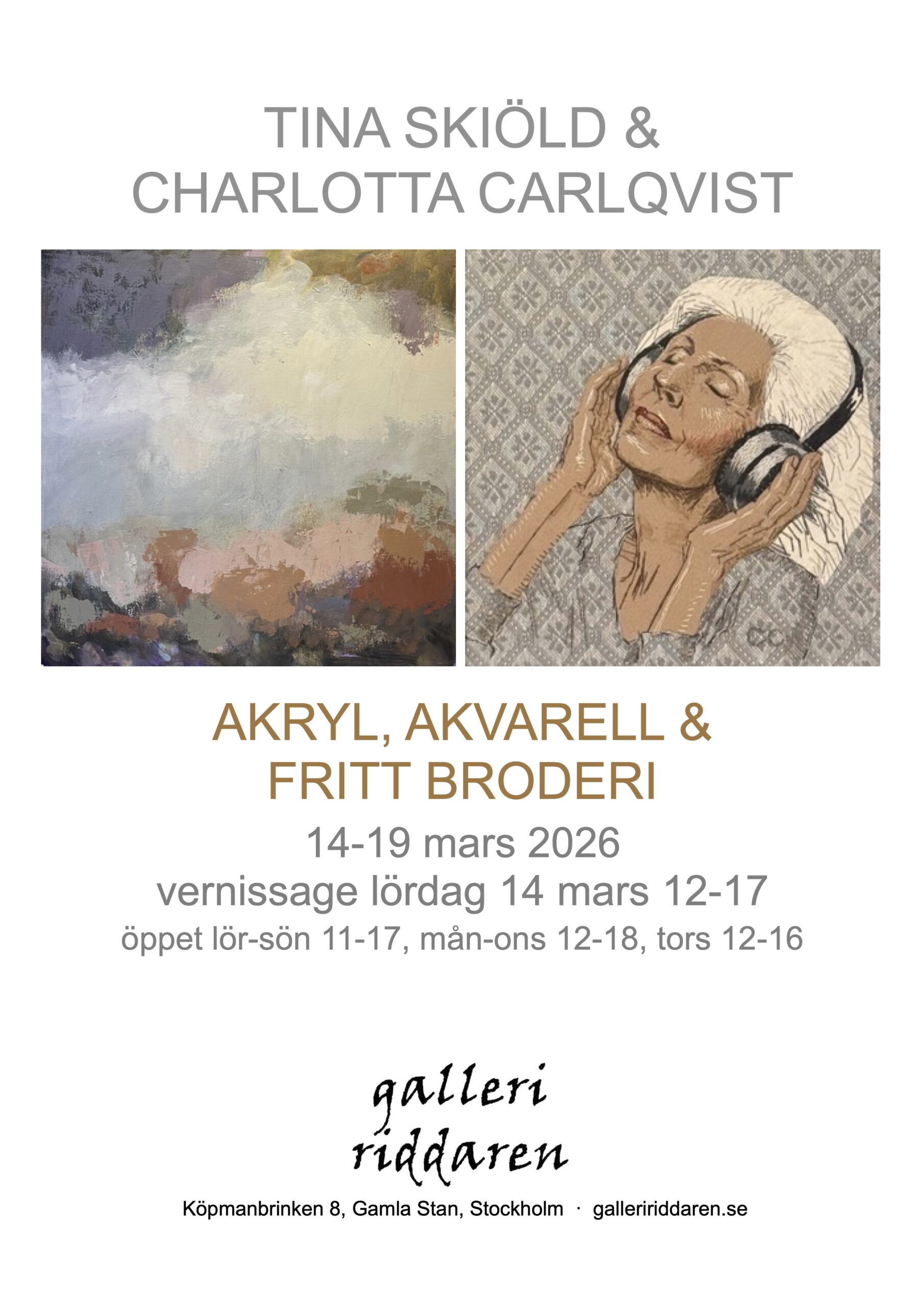 Utställning Galleri Riddaren Foto på Galleri Kårehamn, Öland.